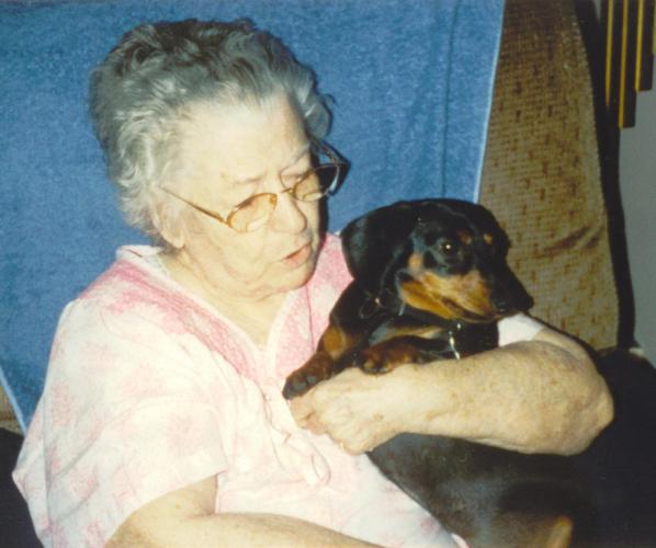 Maggie Mae with Great Grandma